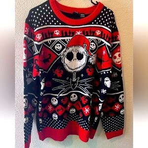 Disney Nightmare Before Christmas Jack Skellington Sweater XXL Holiday